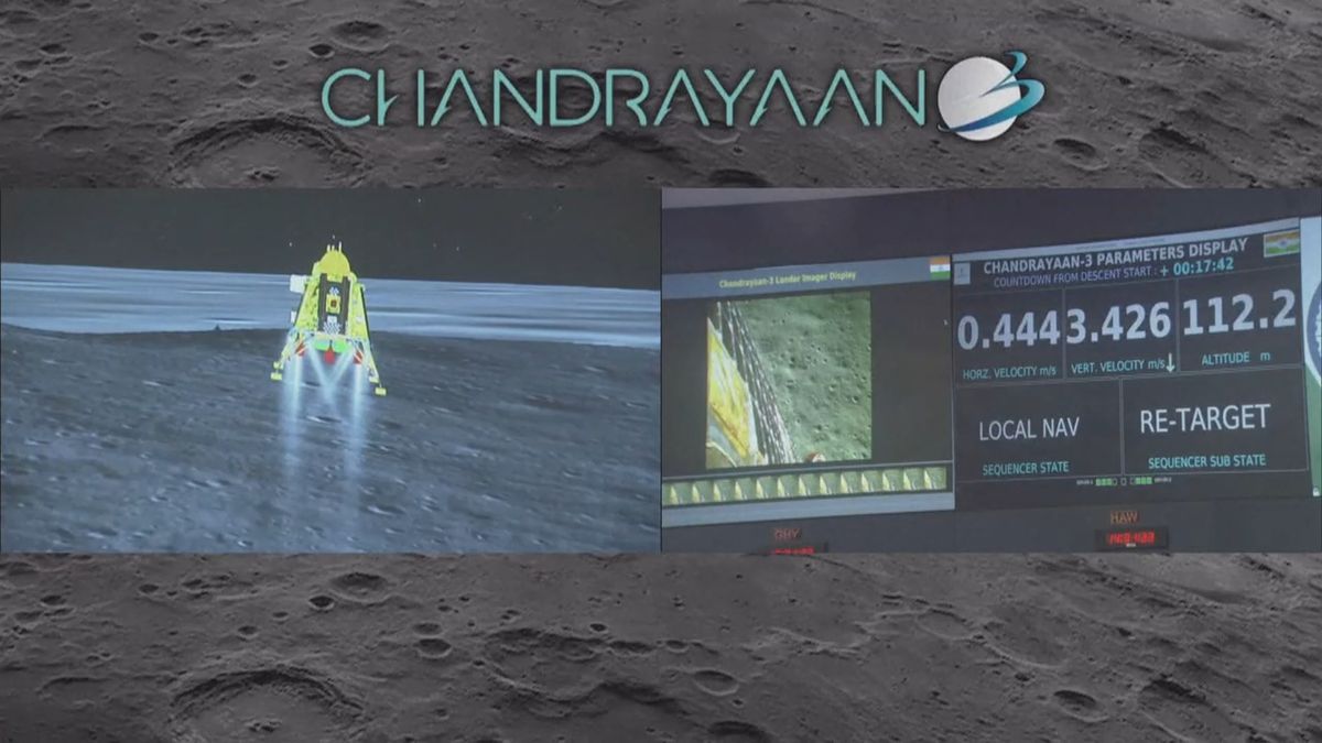 Indická sonda přistála na Měsíci a poslala první fotku